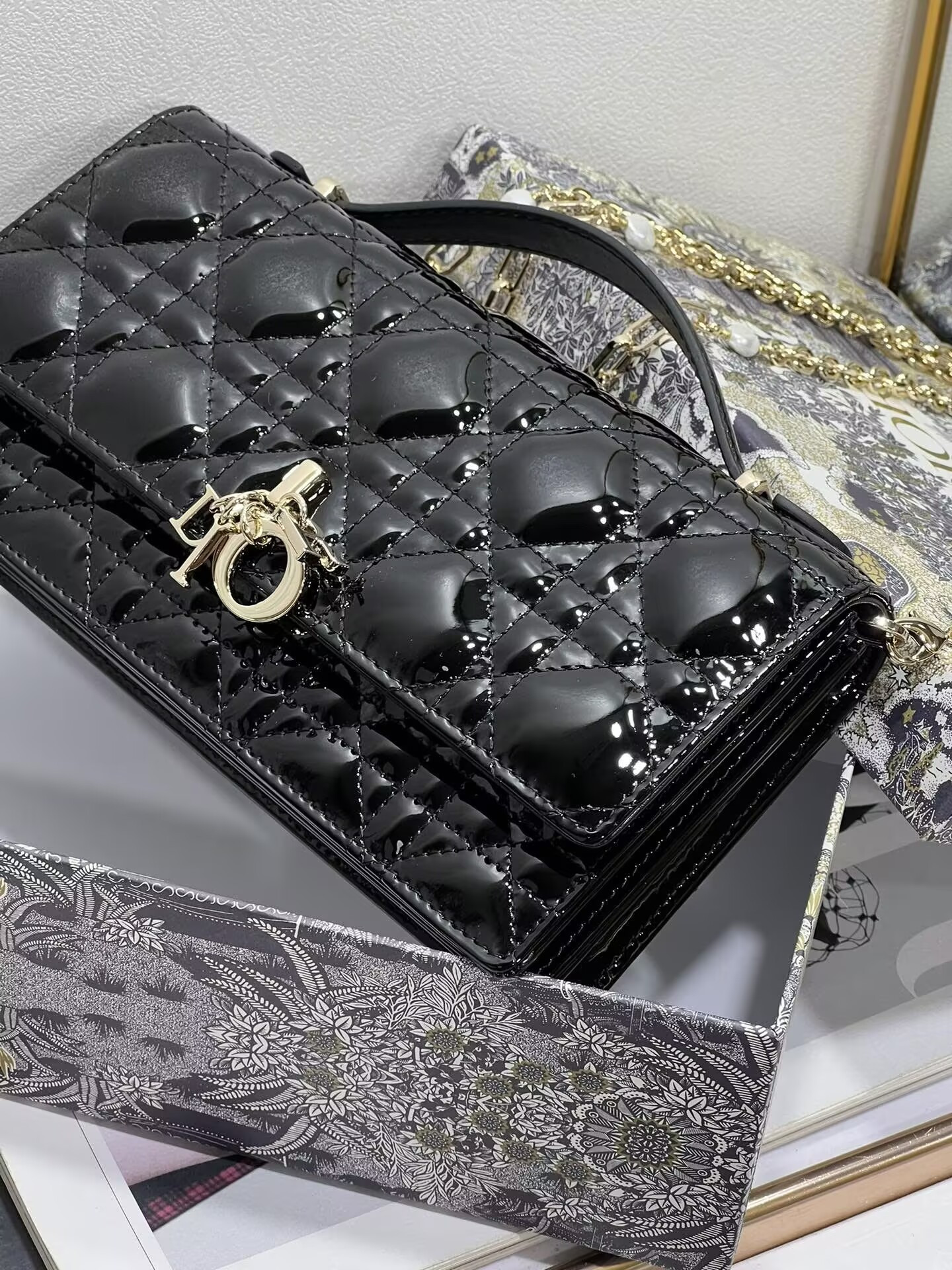 MISS D*0r MINI HANDBAG 21x11.5x4.5cm