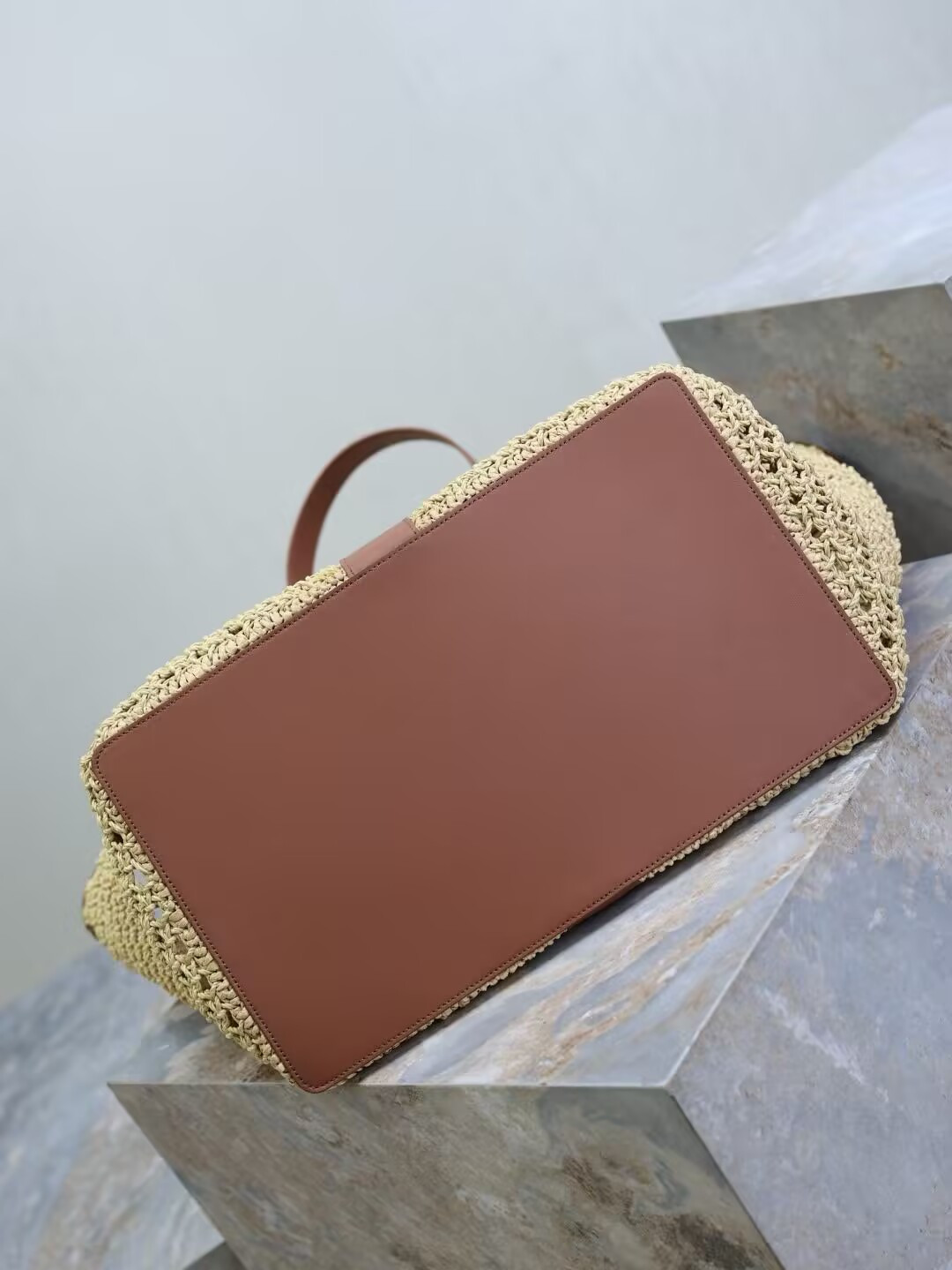 Y*L y-shaped raffia tote bag 50x33x16cm