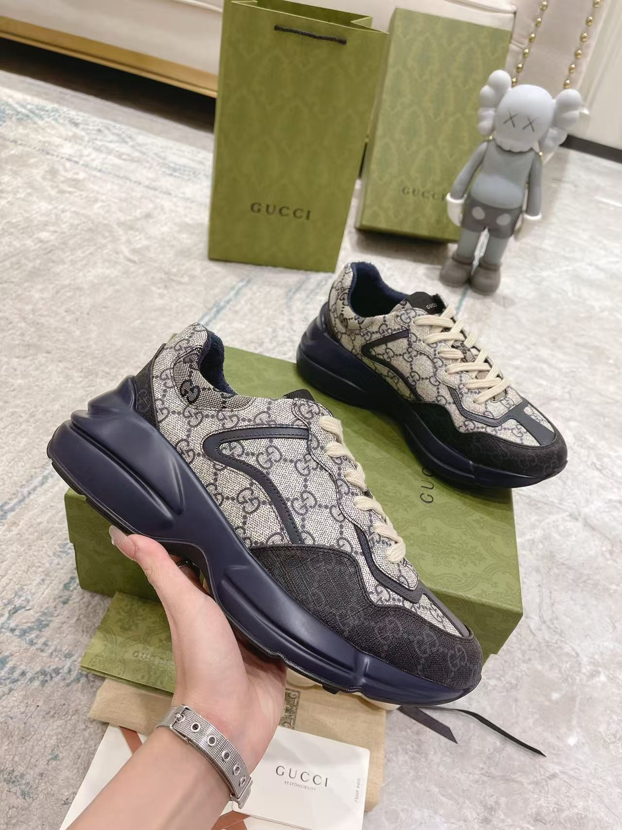 UA G*u*i GG Rhyton Sneaker
