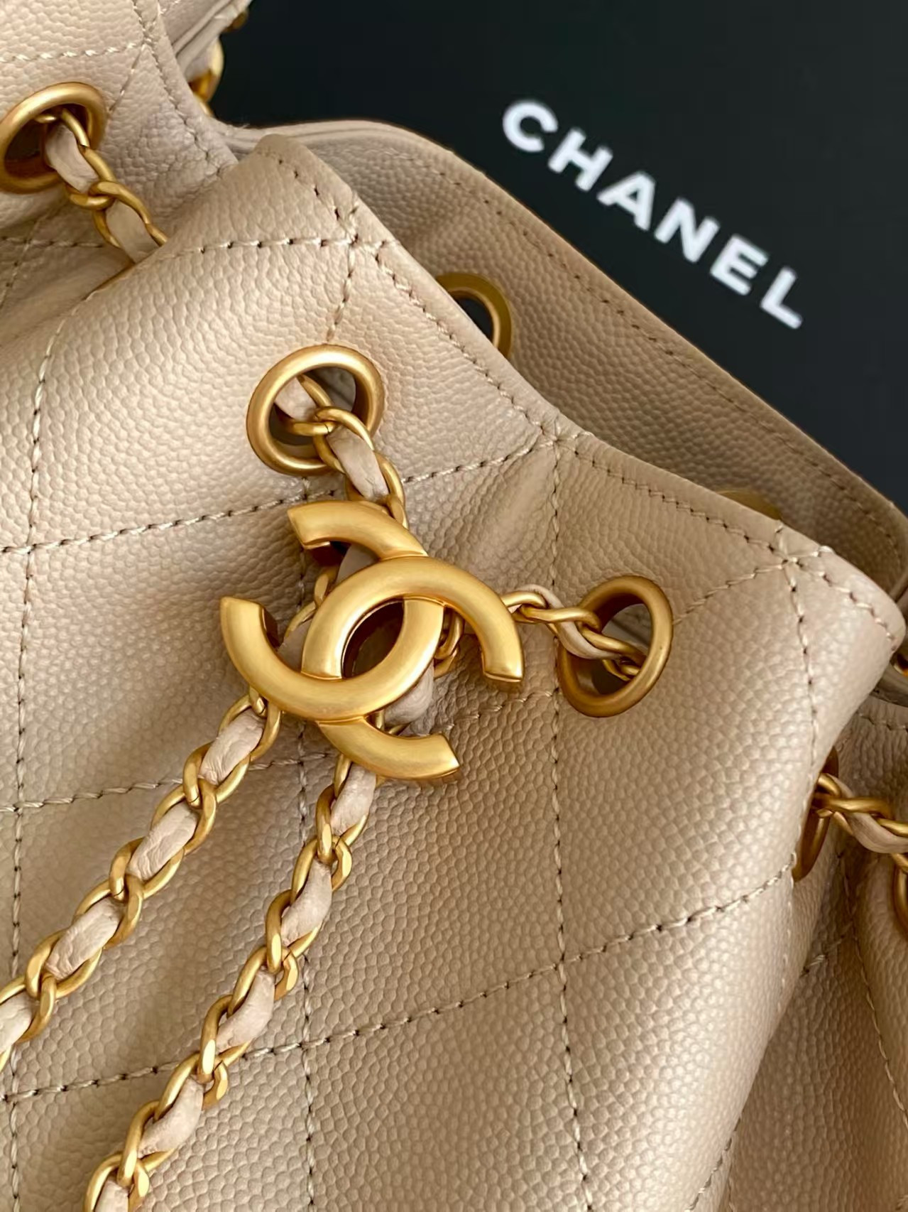 Ch*el 25C Bucket Bag 20x22x12.5cm