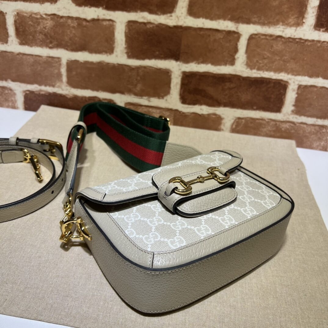 G*u*i HORSEBIT 1955 SHOULDER BAG 9.8"W x 7"H x 3.1"D