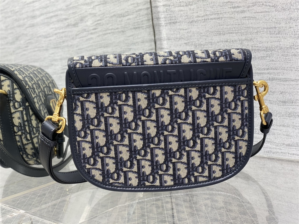 MEDIUM D*0r BOBBY BAG Blue D*0r Oblique Jacquard