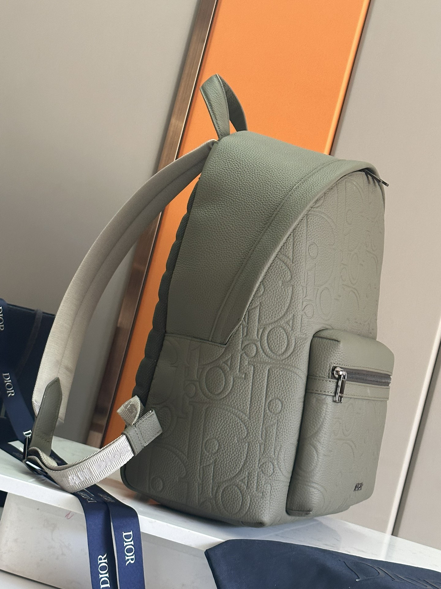 D*0r Rider 2.0 Backpack Khaki D*0r Gravity Leather and Khaki Grained Calfskin 31 x 40 x 18 cm