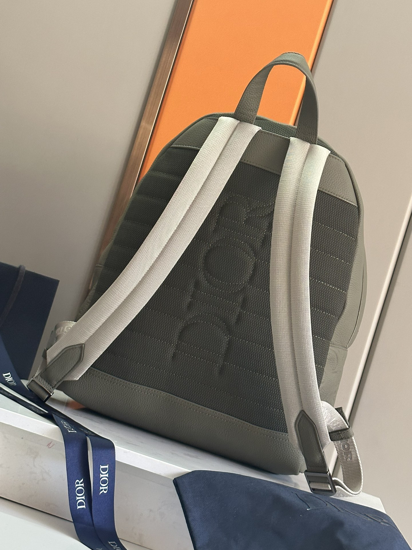 D*0r Rider 2.0 Backpack Khaki D*0r Gravity Leather and Khaki Grained Calfskin 31 x 40 x 18 cm