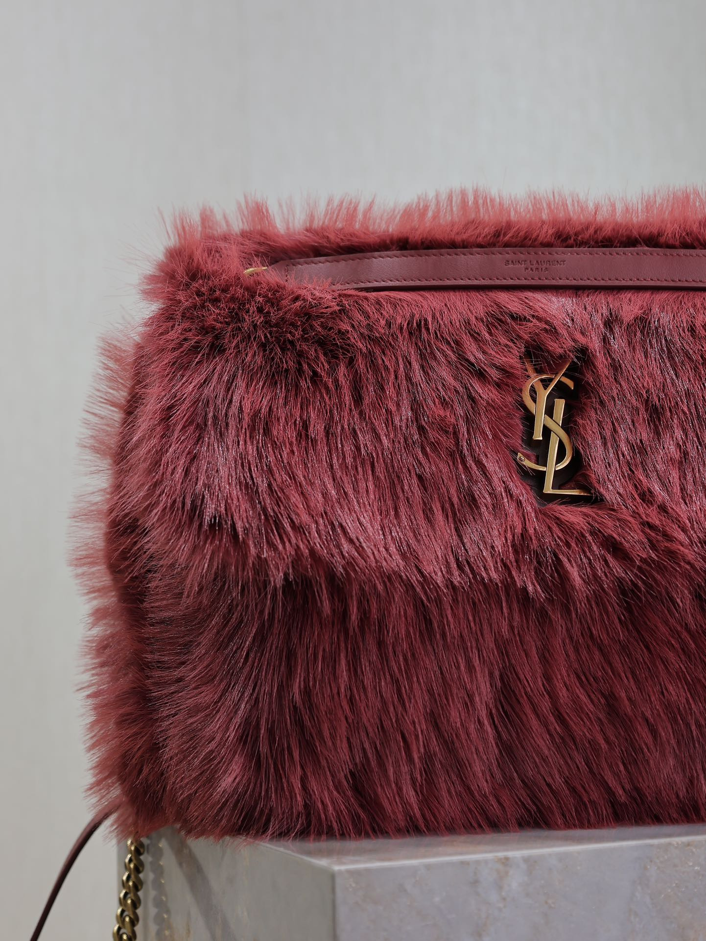 Y*L NIKI LARGE IN SHEARLING 32x23x9cm