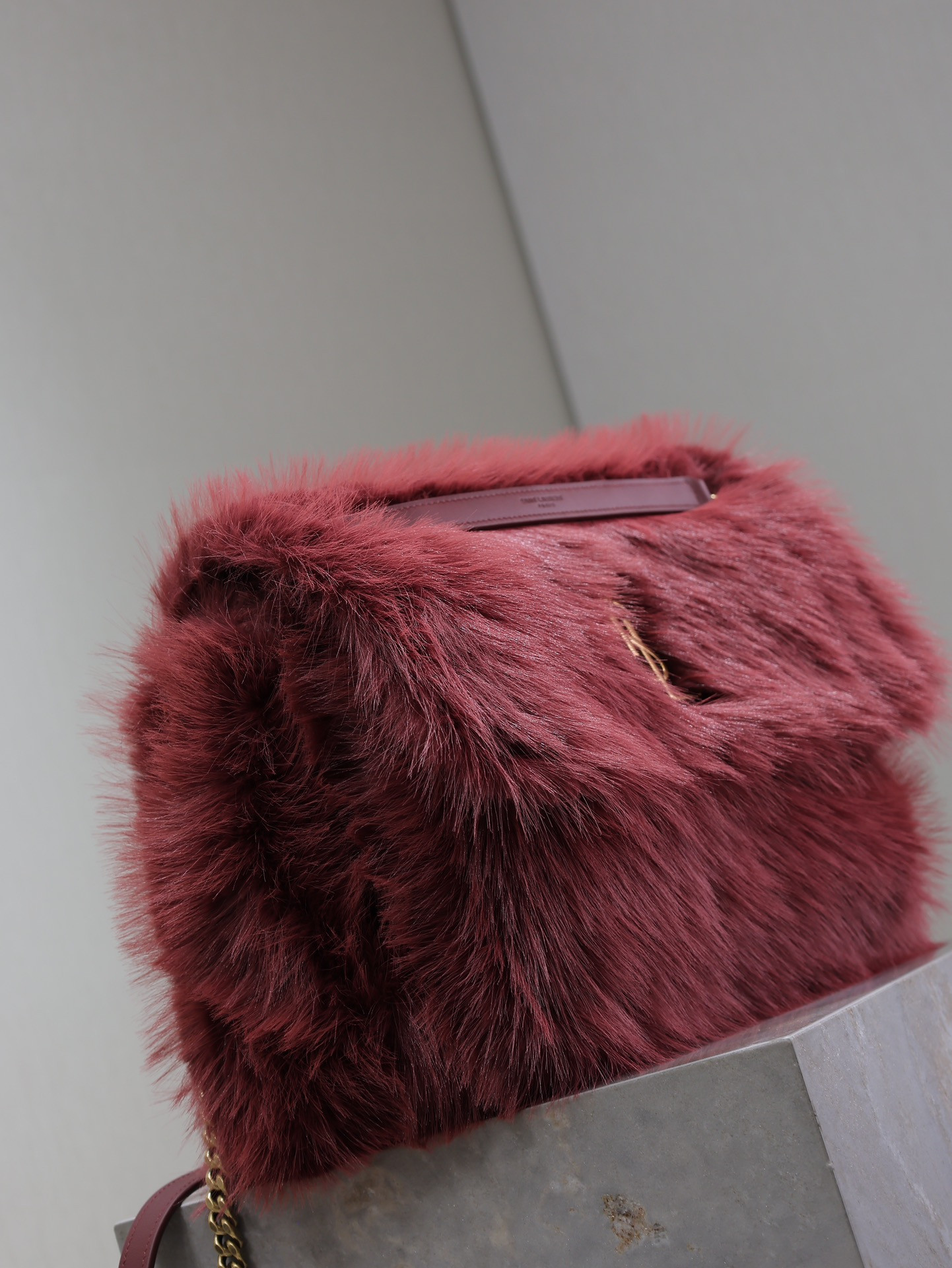 Y*L NIKI LARGE IN SHEARLING 32x23x9cm