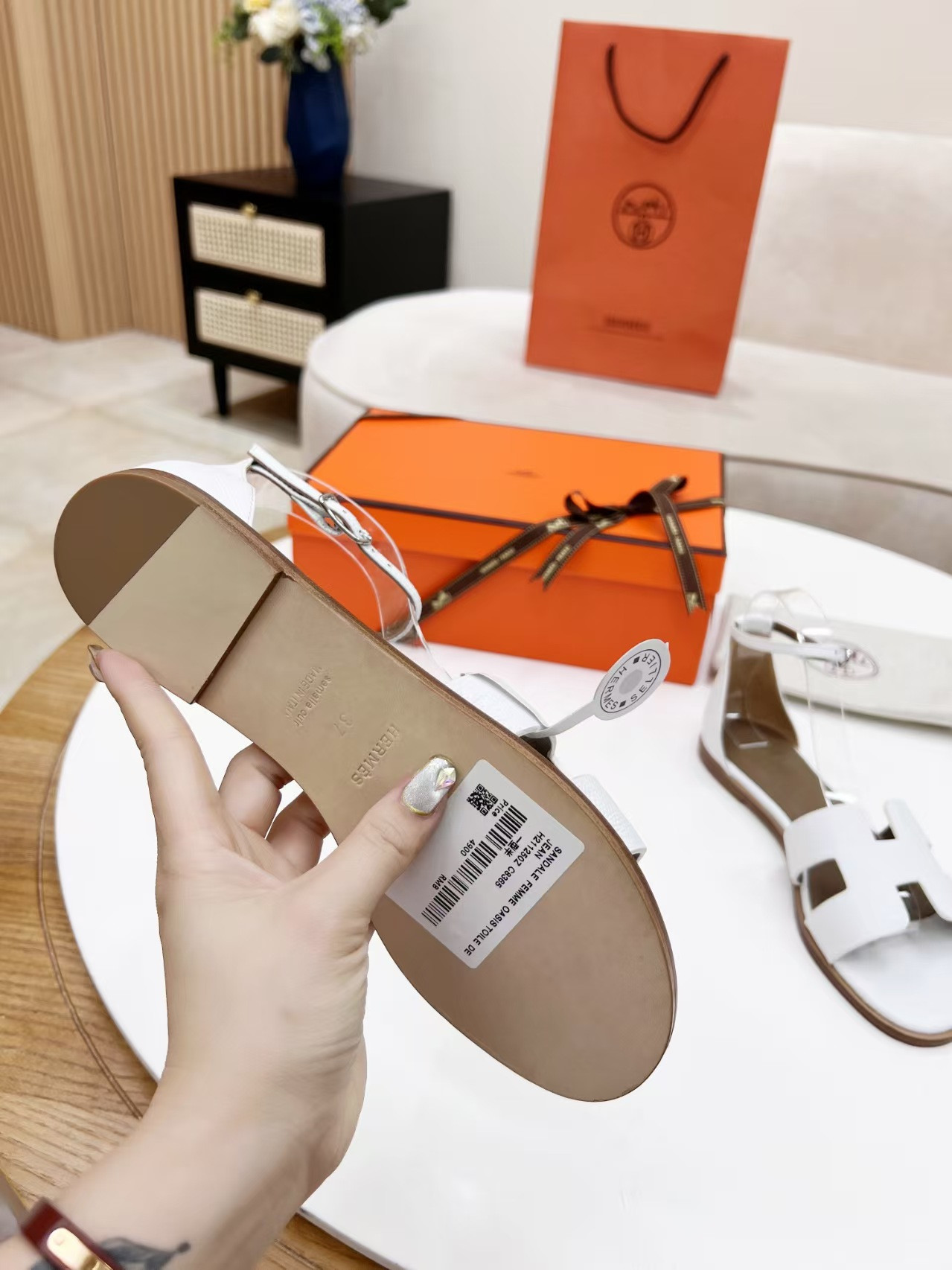 ua H**mes santorini sandals