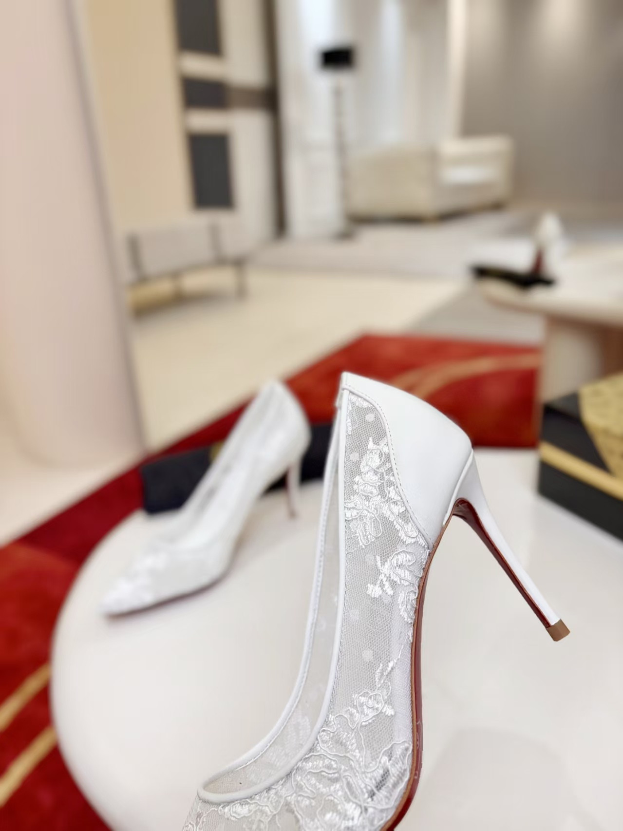 ua Ch**an louboutin miss z mesh pumps