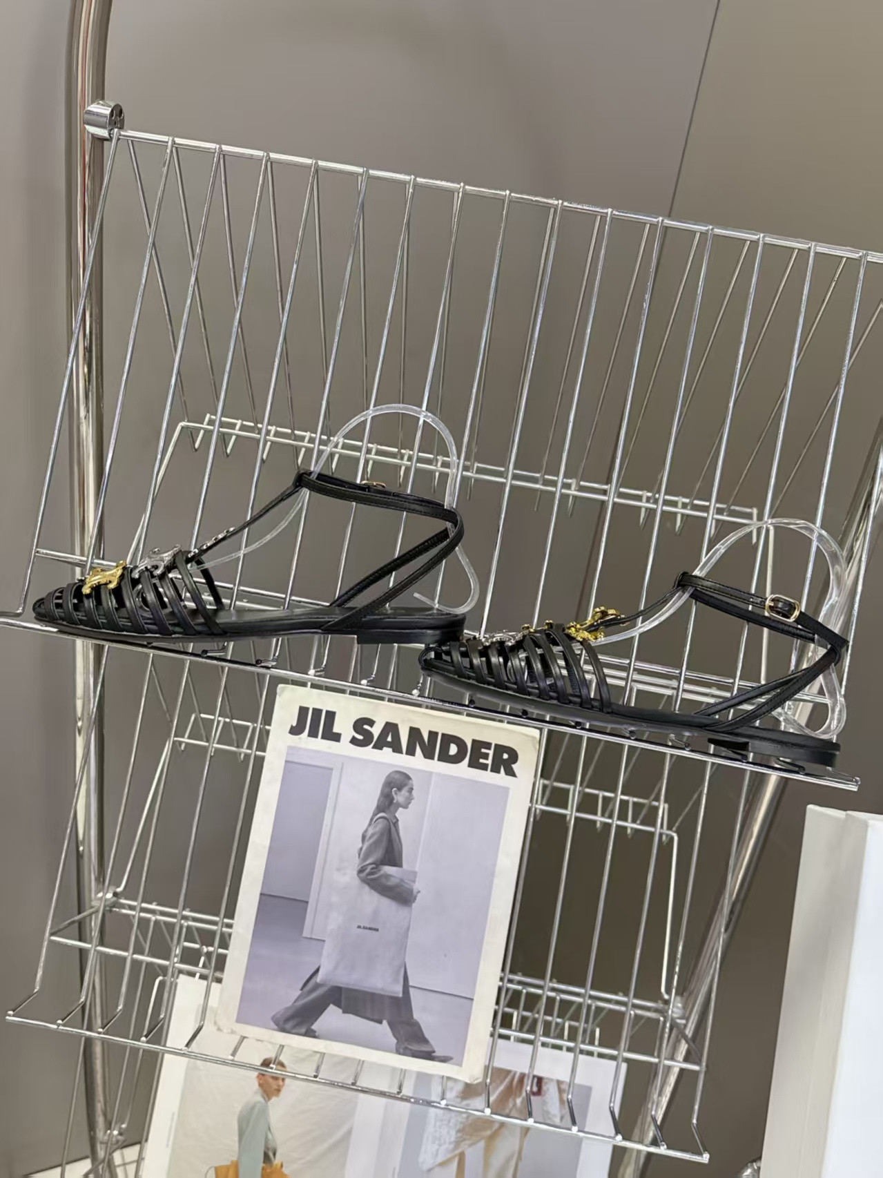 ua Ce**e cage flat sandal