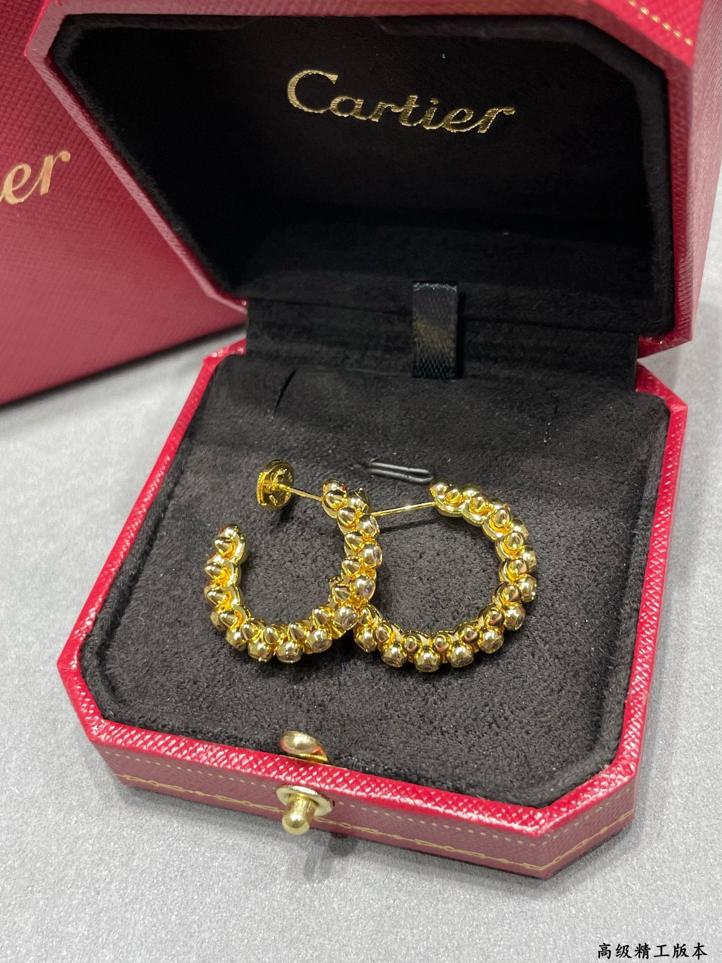 Ca*t*er diamond bullet earrings