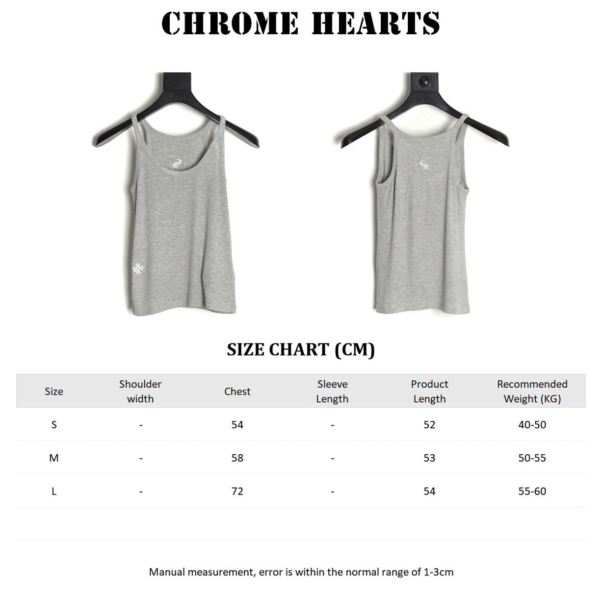 Ch**me He**ts CH knitting Vest
