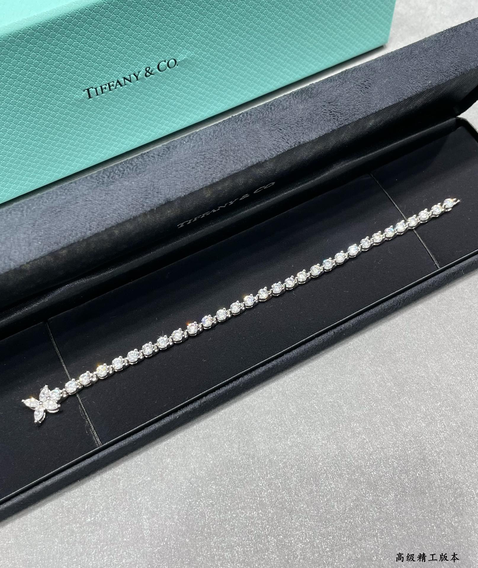 T*f*ny & Co. Soleste Marquise Diamond Full Bracelet Ag925