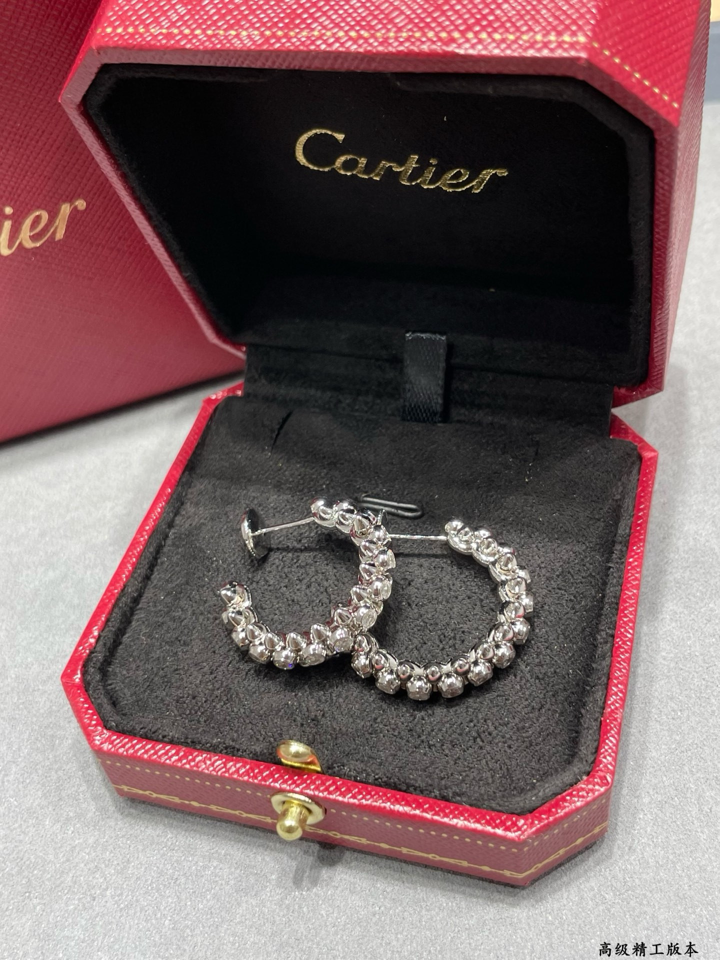 Ca*t*er diamond bullet earrings