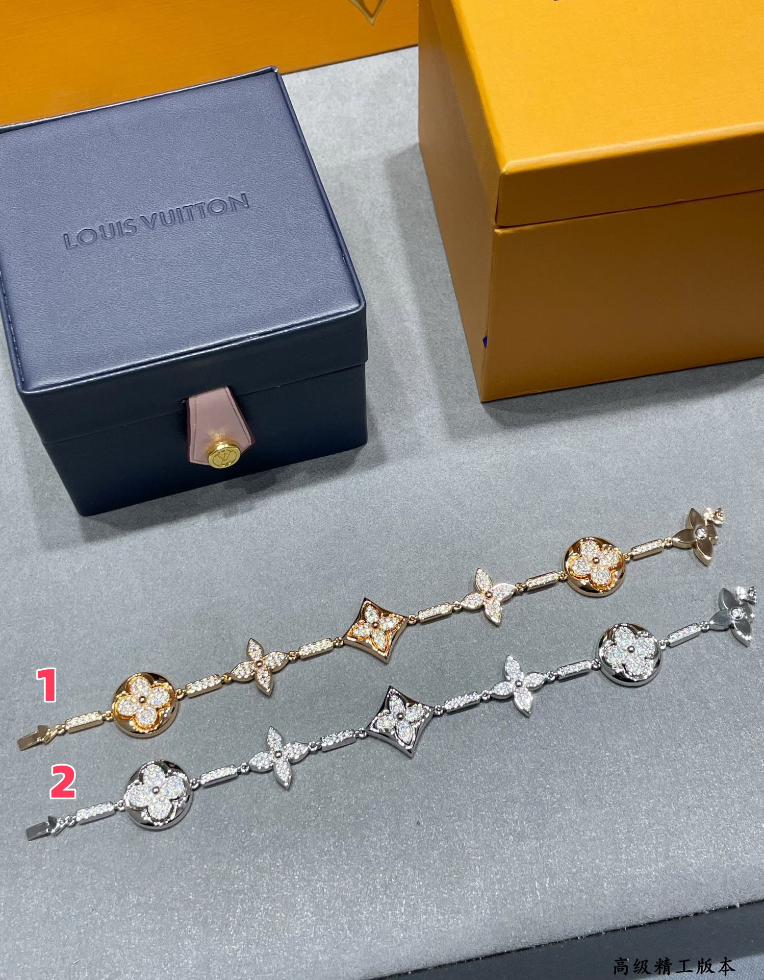 L0*is Vuitto Large six-flower full diamond Bracelet