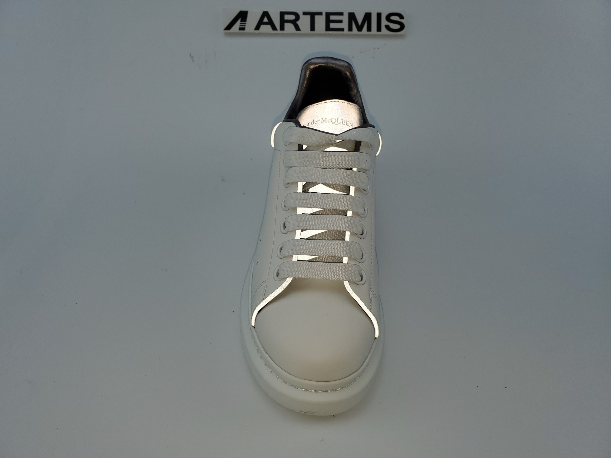 ale*d*r M*Q*en trainers long tongue 3m reflective