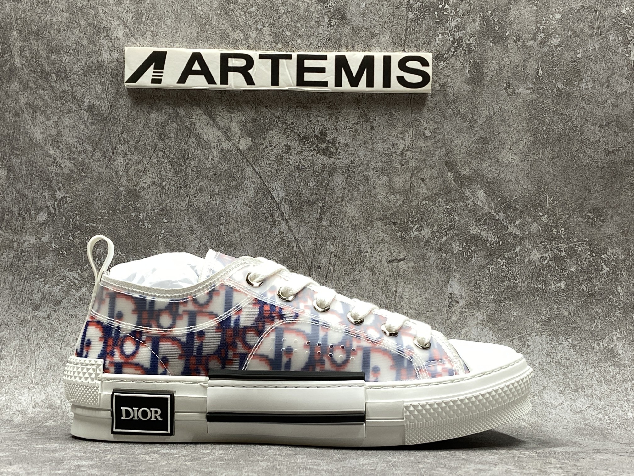D*0r B23 Low Top Red Blue Oblique