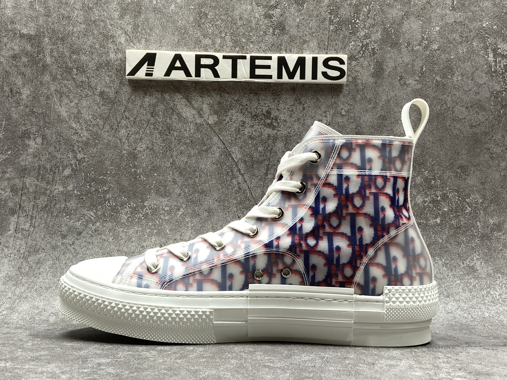 D*0r B23 High Top Red Blue Oblique