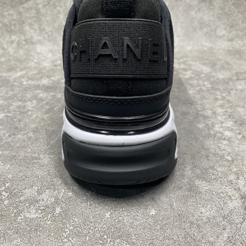 Ch*el Low Top Trainer Velvet Black