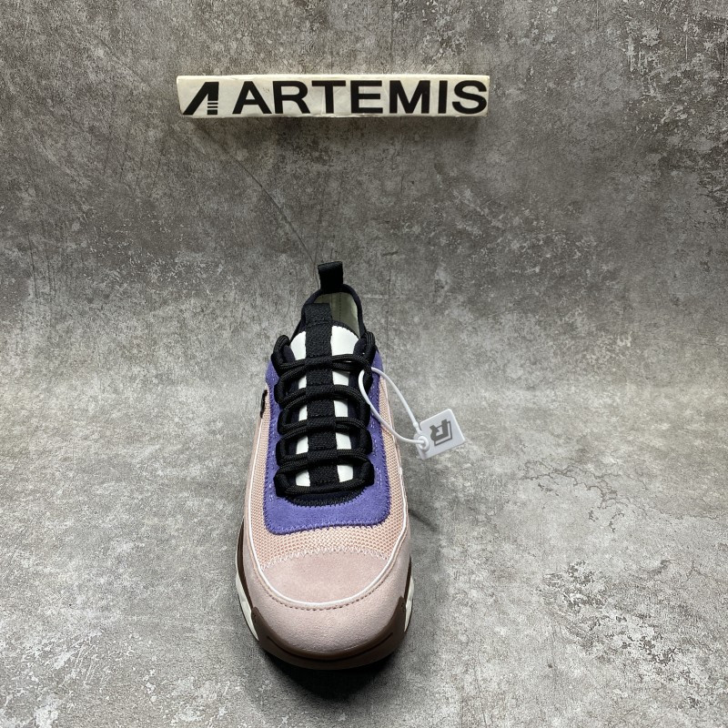 Ch*el Trainer Sneaker In Purple Pink