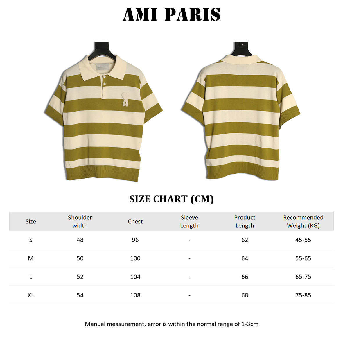 Ami Paris 26ss Short-sleeved Polo shirt