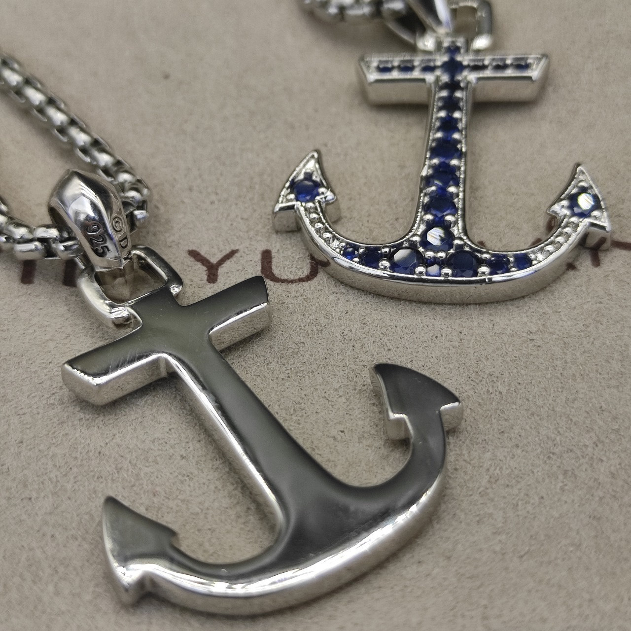 dau1d Yvrm*n sea ​​anchor necklace(chain length 50+5cm delay chain chain thickness 3mm)