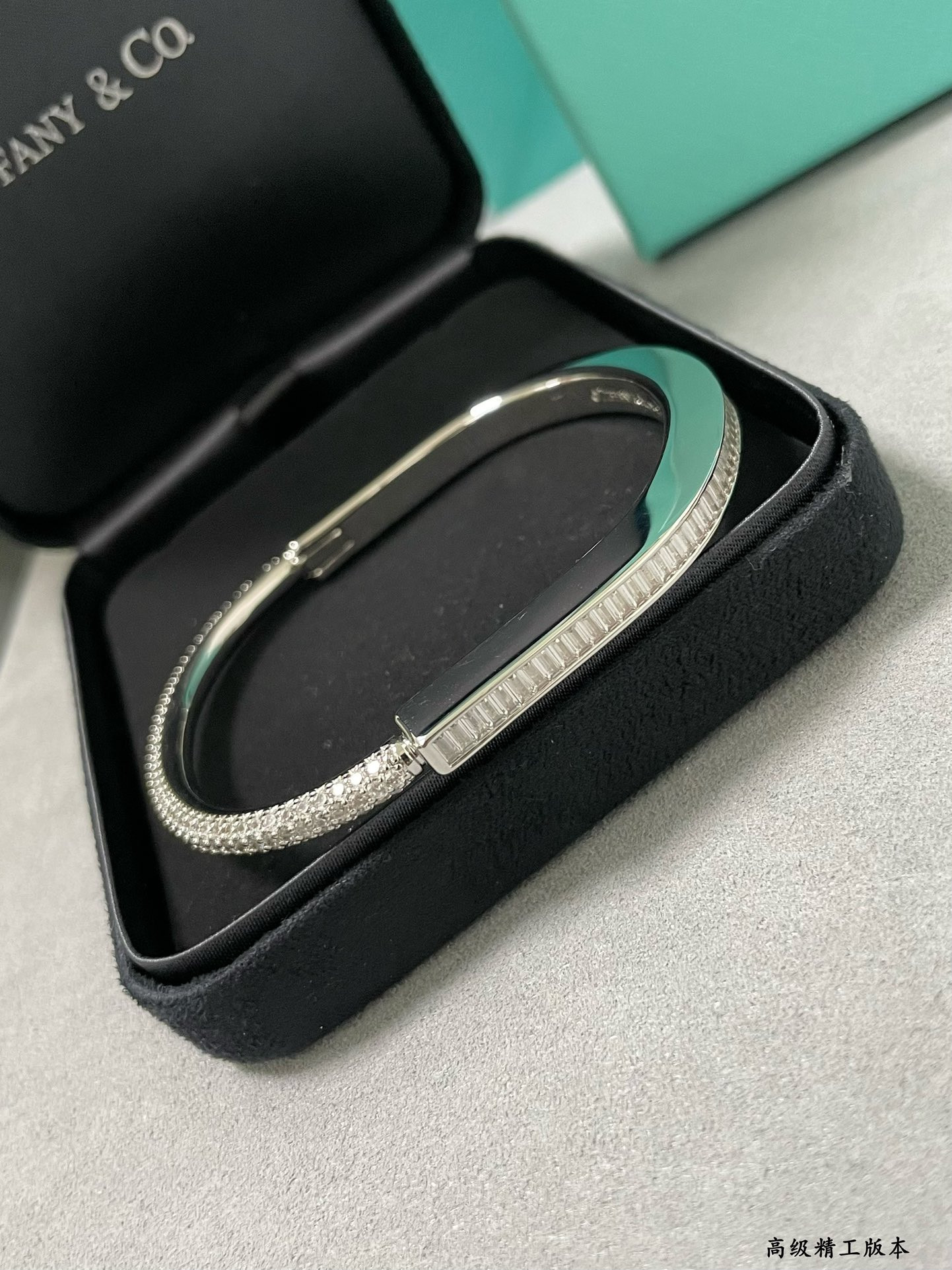 T*f*ny & Co. T Lock Square Diamond Bracelet