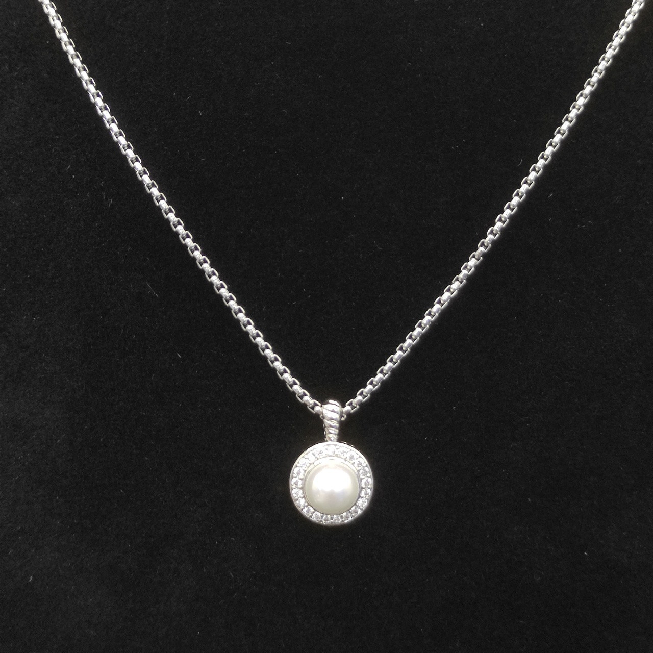 dau1d Yvrm*n peal necklace(chain thickness 2mm, length 45+5cm delay chain)