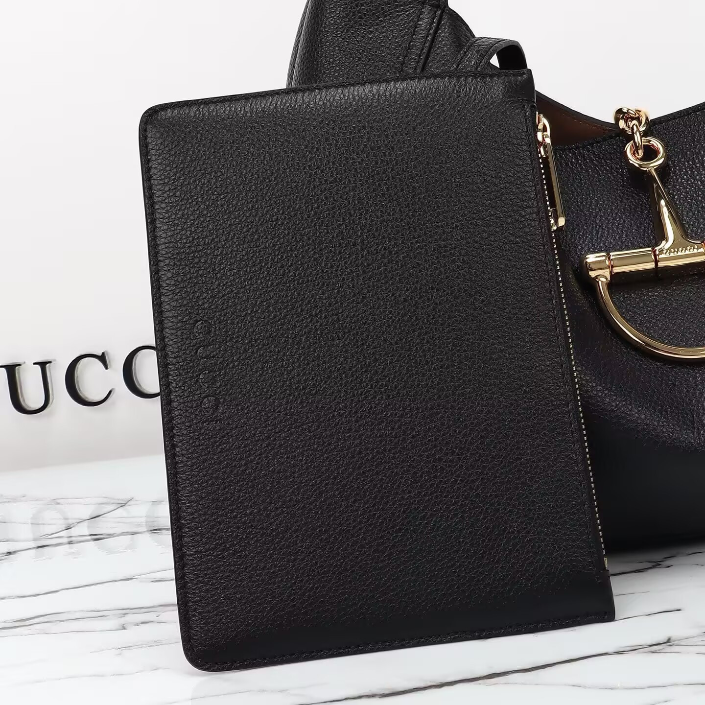 G*u*i softbit maxi shoulder bag black 46x26x16cm