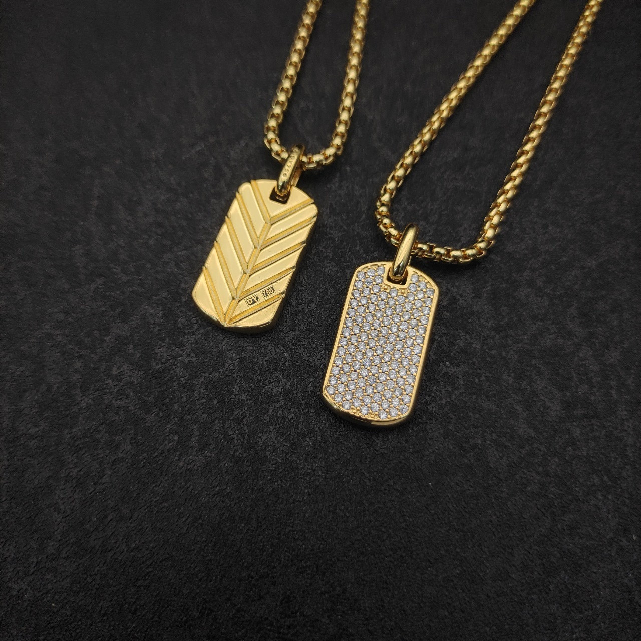 dau1d Yvrm*n brand necklace(chain length 50+5cm delay chain chain thickness 3mm)