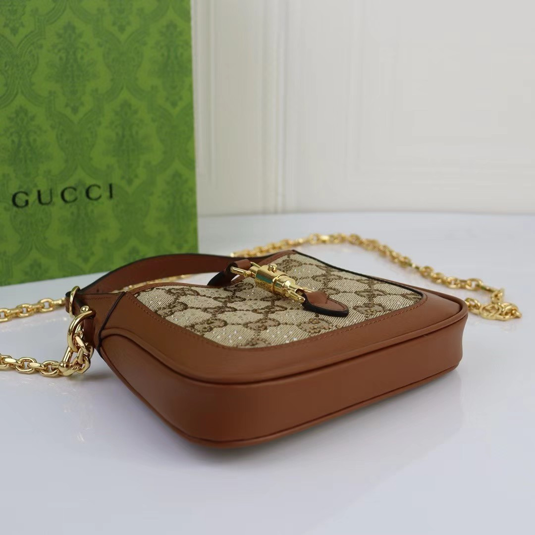 G*u*i JACKIE 1961 MINI GG SHOULDER BAG 19 x 13 x 3CM