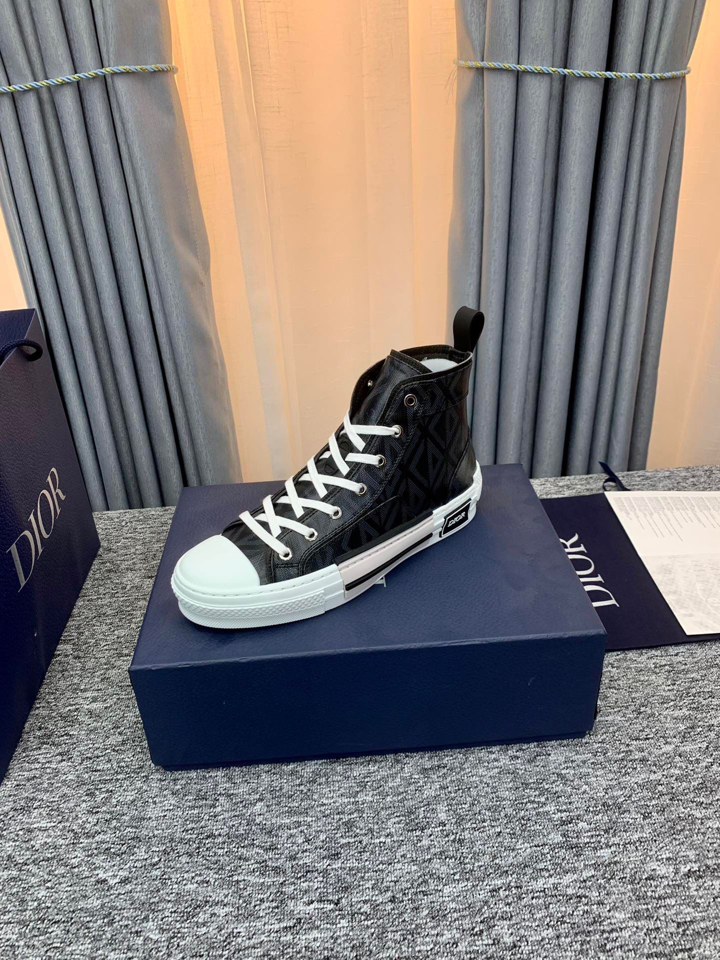 D*0r B23 High Top Black CD Diamond