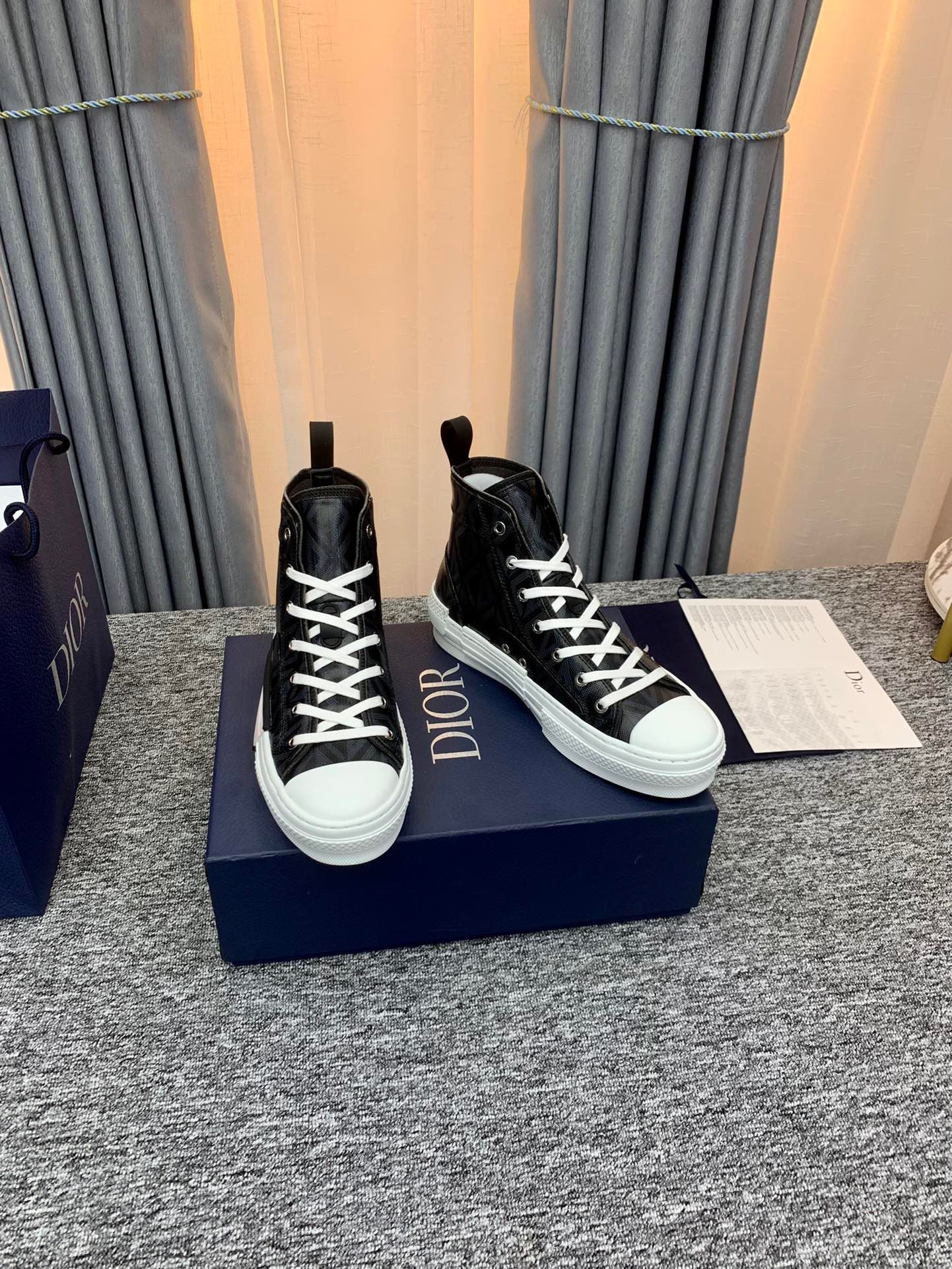 D*0r B23 High Top Black CD Diamond