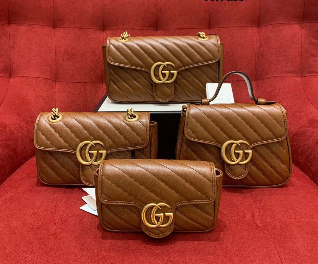 G*u*i GG Marmont mini top handle bag 21cm