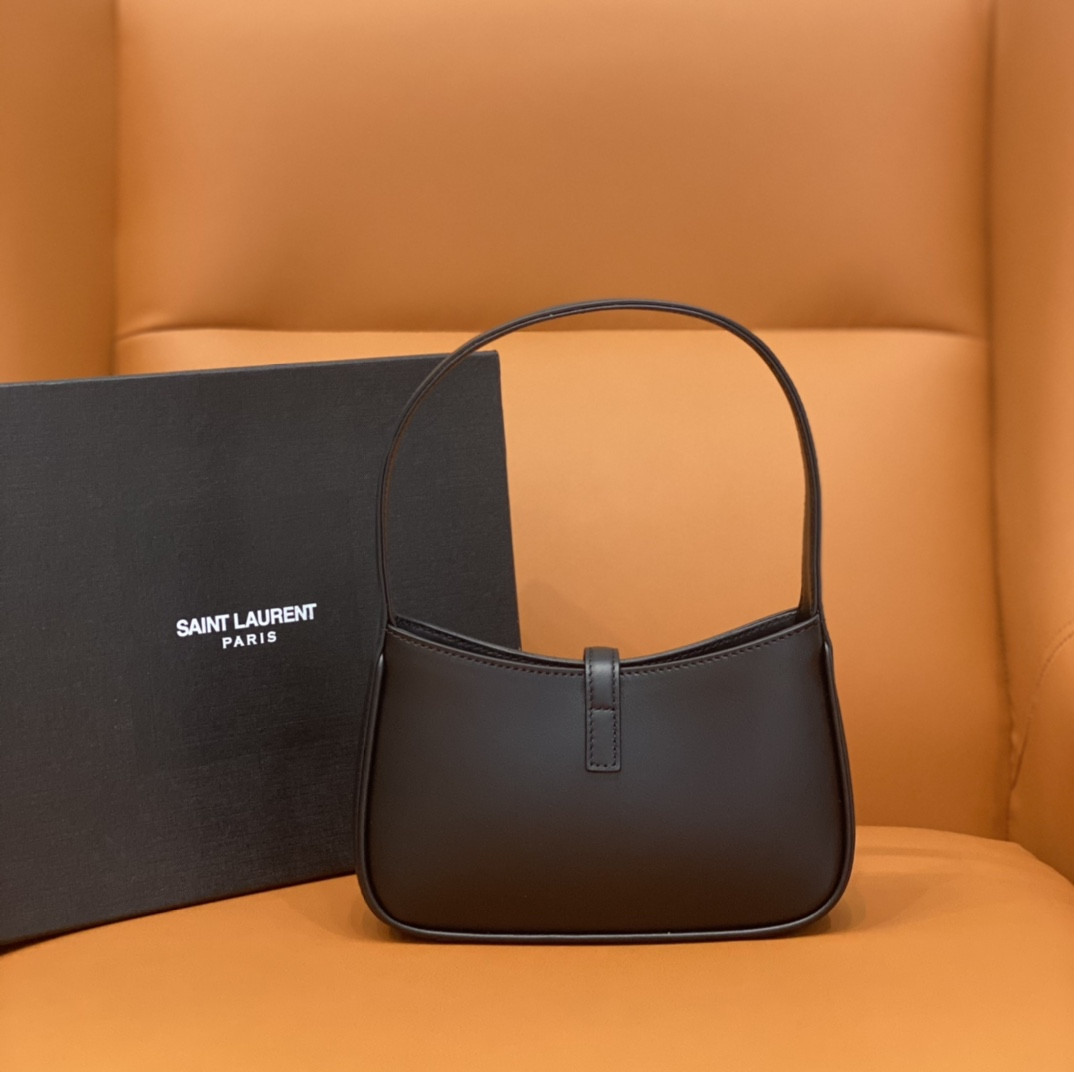Y*L MINI LE 5 À 7 IN SMOOTH LEATHER NOIR 19 X 11.5 X 4.5 CM