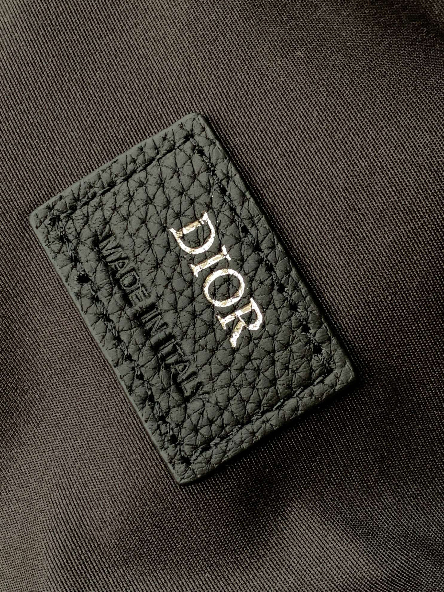 D*0r Saddle Bag Beige and Black D*0r Oblique Jacquard 26 x 19 x 4.5 cm