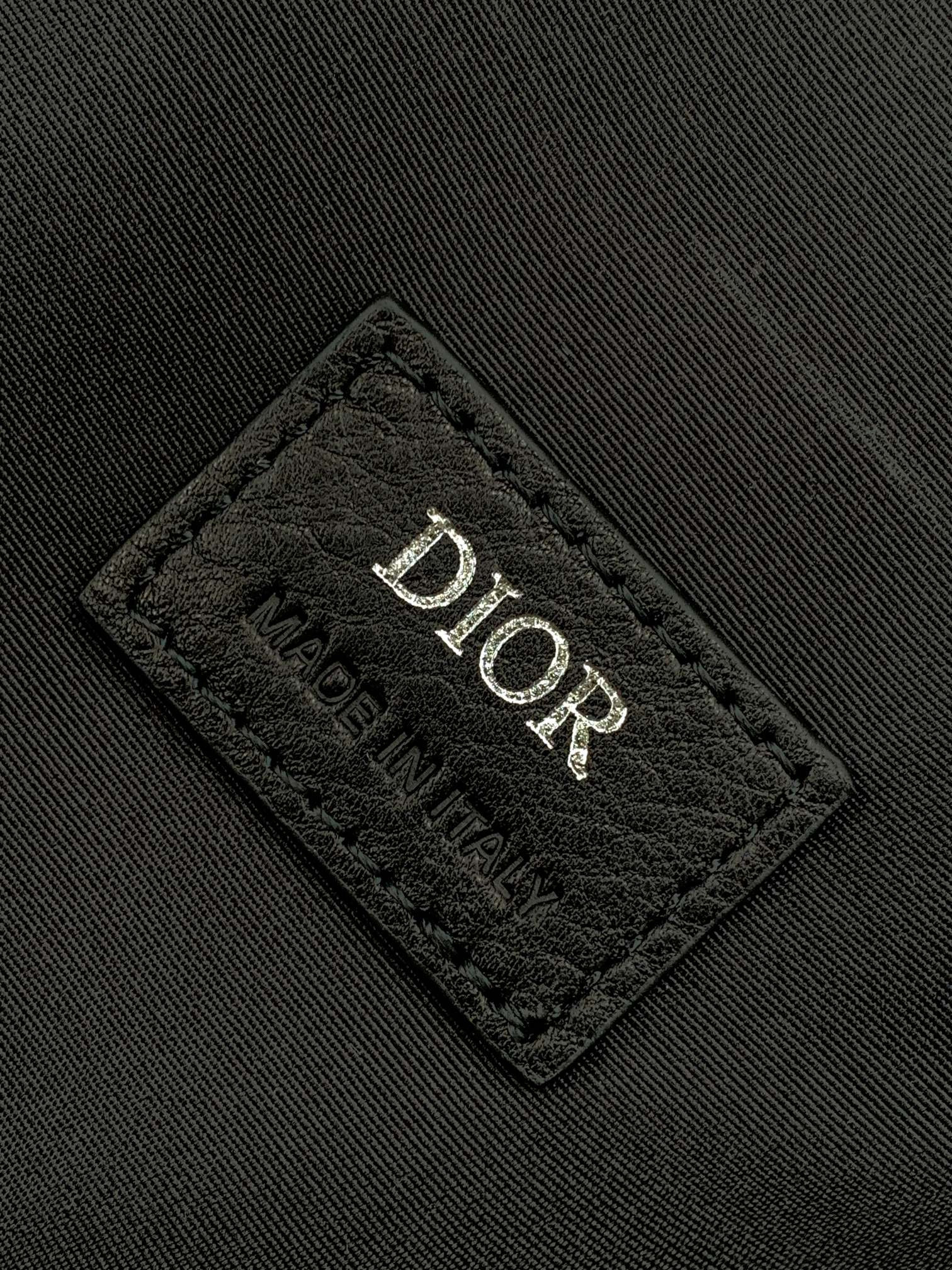 Ch**an D*0r D*0r HOMME Bags Leather Black 26 x 19 x 4.5 cm