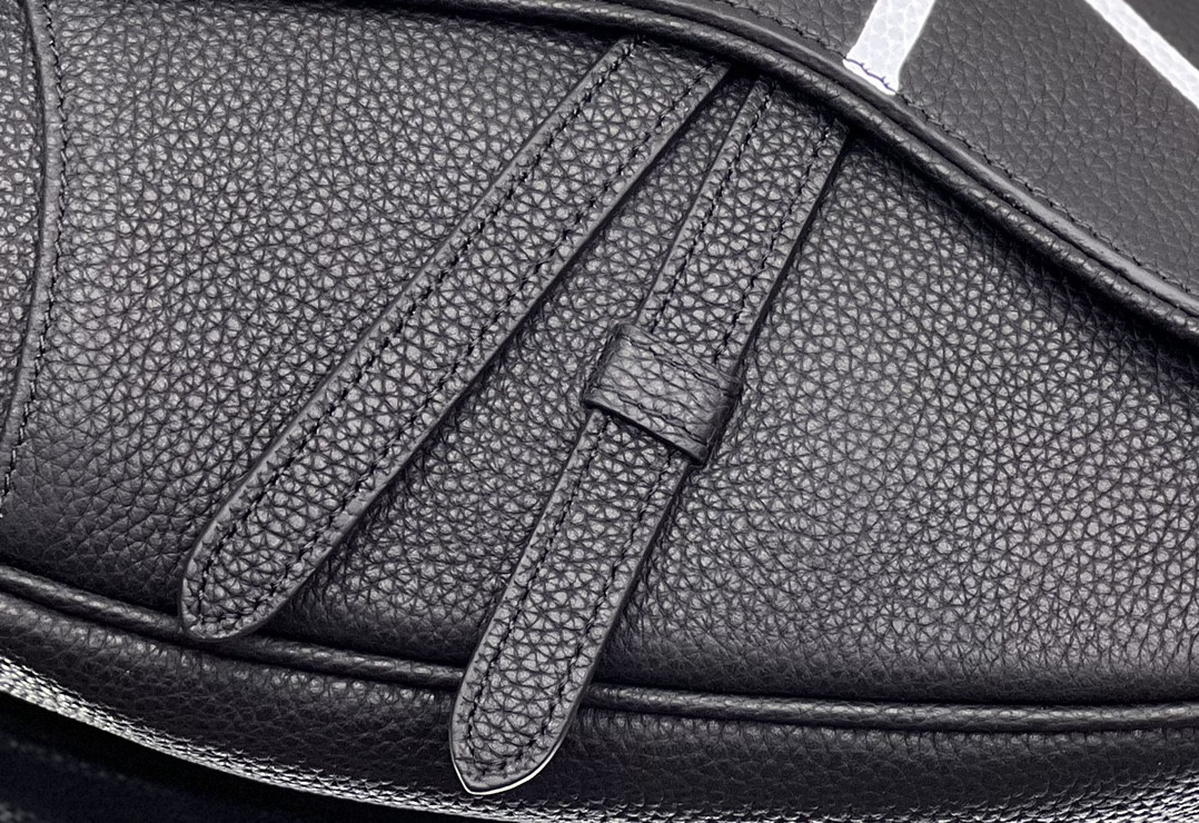 Ch**an D*0r X SHAWN STUSSY Grained Calfskin Saddle 26 x 19 x 4.5 cm