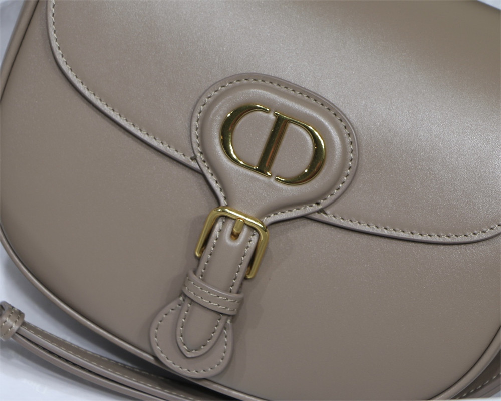 MEDIUM D*0r BOBBY BAG brown Box Calfskin