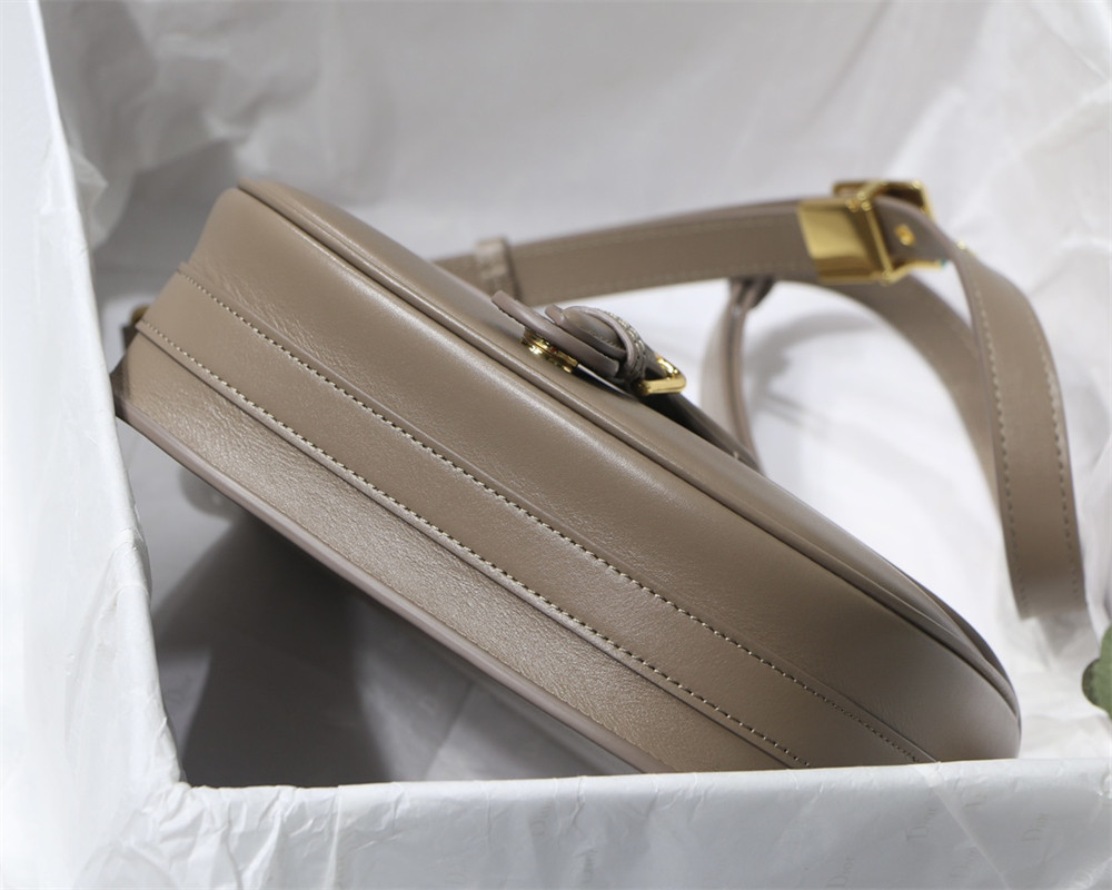 MEDIUM D*0r BOBBY BAG brown Box Calfskin