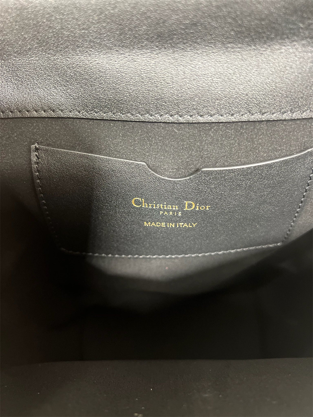 D*0r 30 Montaigne Large Chain Bucket Bag Black 17x7x18cm