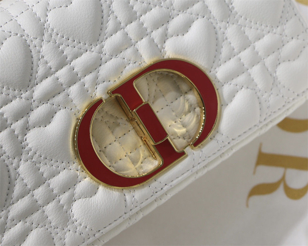 SMALL D*0r CARO BAG amour Ivory 20 x 12 x 7 cm