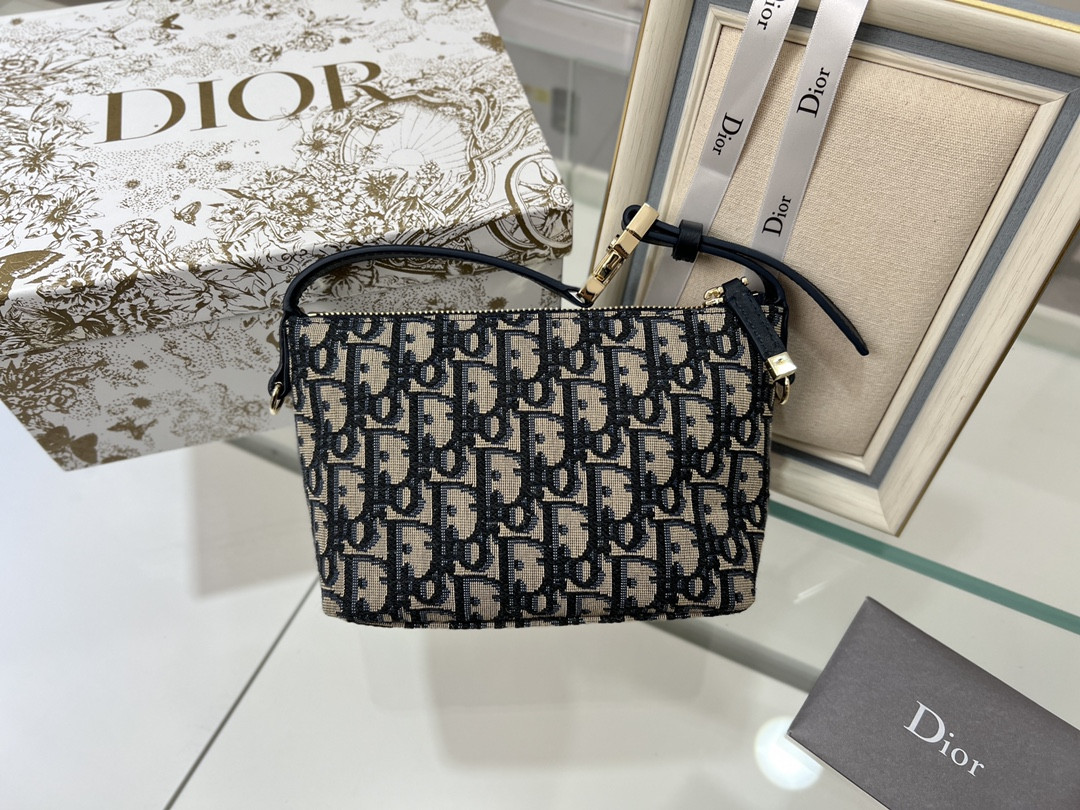 D*0r TRAVEL NOMAD POUCH Blue D*0r Oblique Jacquard