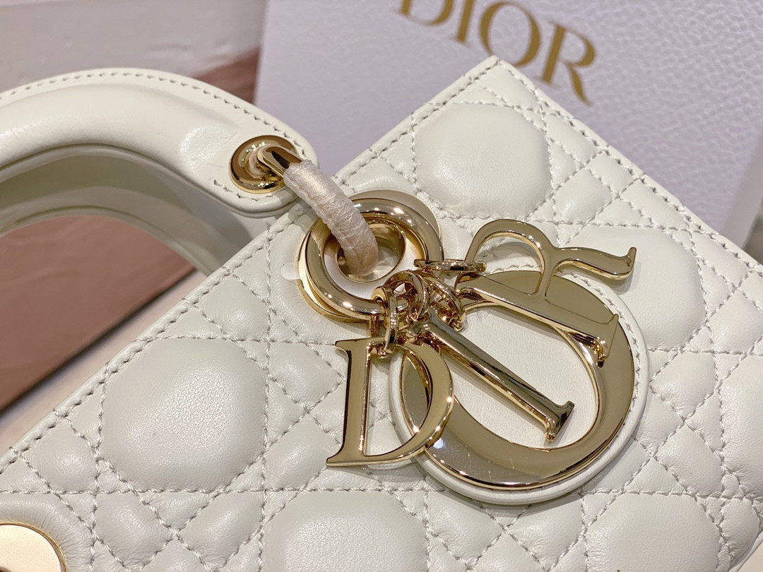 D*0r SMALL LADY D-JOY BAG Latte
