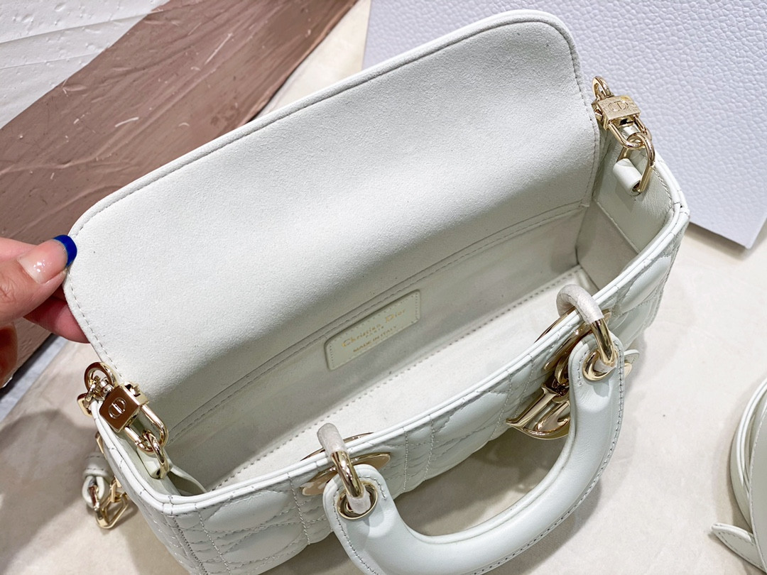 D*0r SMALL LADY D-JOY BAG Latte