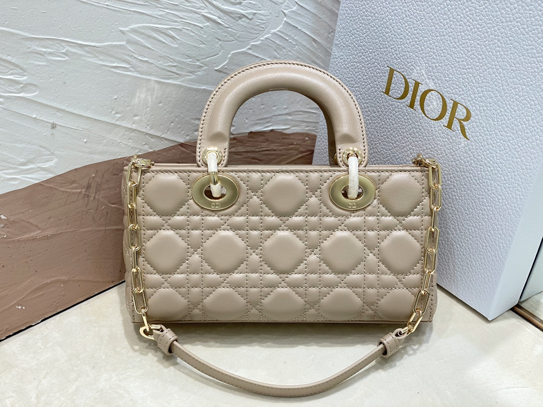 D*0r SMALL LADY D-JOY BAG Biscuit