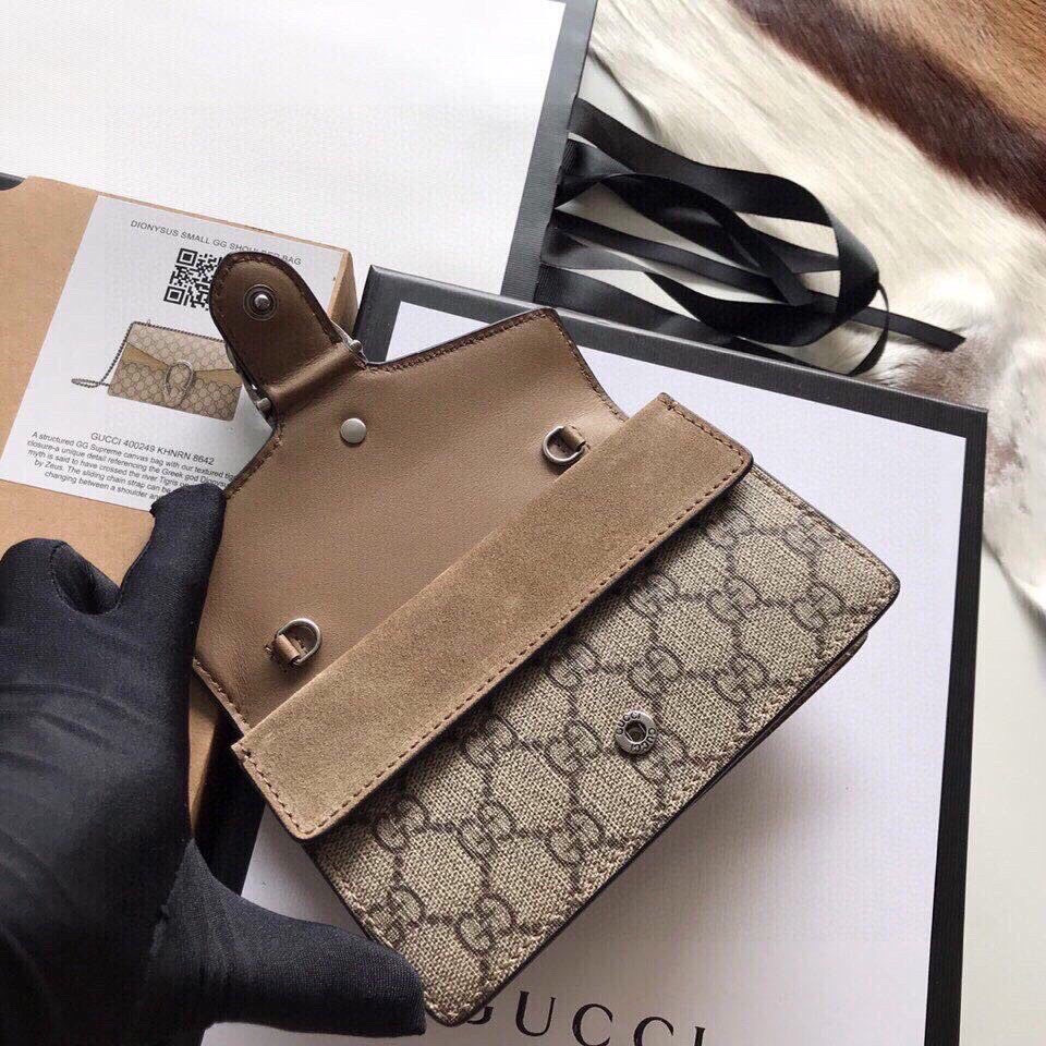G*u*i DIONYSUS GG S*p*e S*pER MINI BAG 6.5"Wx3.9"Hx1.6"D
