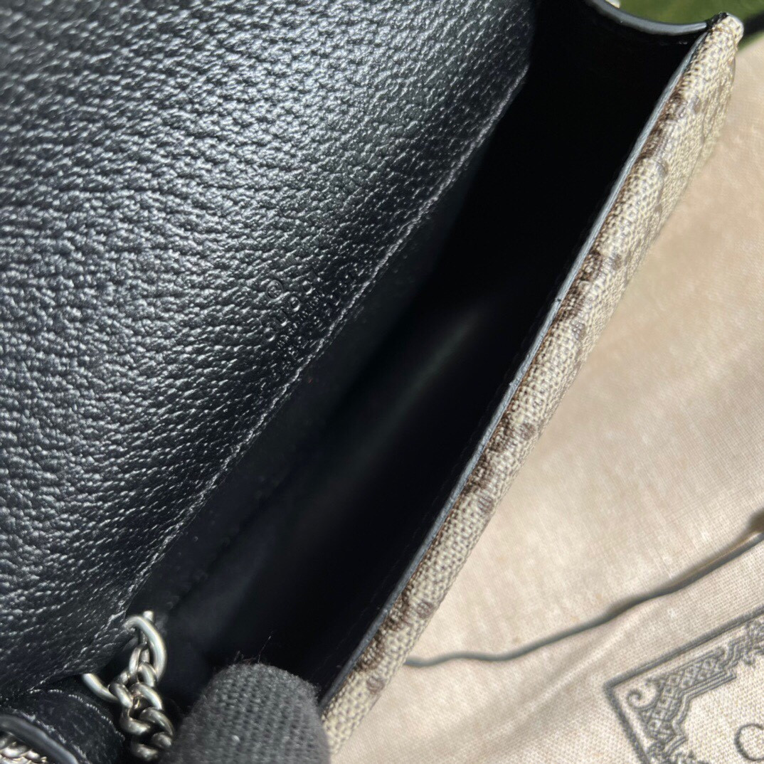G*u*i DIONYSUS GG S*p*e S*pER MINI BAG 6.5"Wx3.9"Hx1.6"D