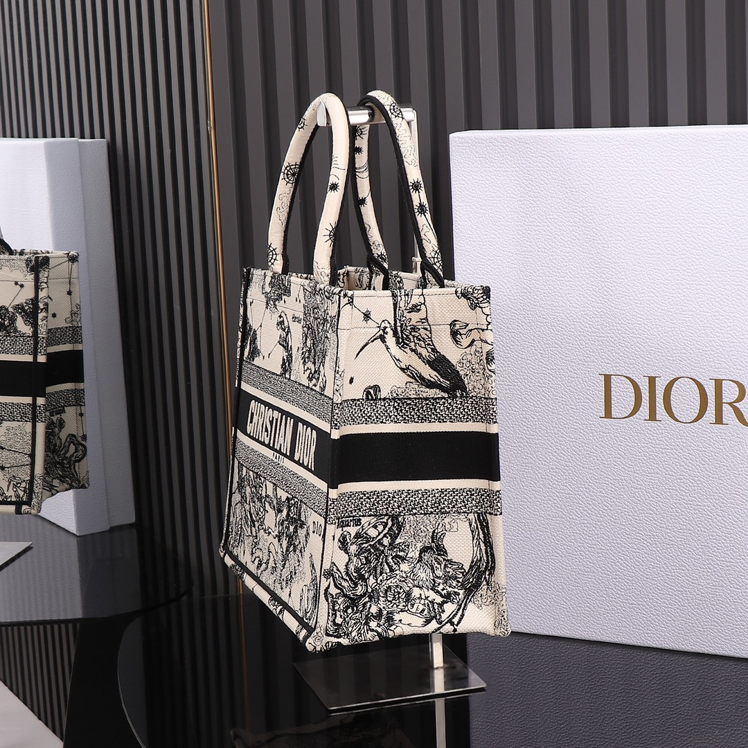 Medium D*0r Book Tote De Jouy Zodiac 14 x 11 x 6.5 inches