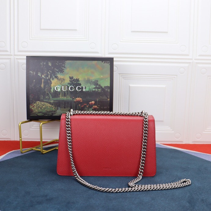 G*u*i DIONYSUS SMALL SHOULDER BAG RED 28x18x9cm