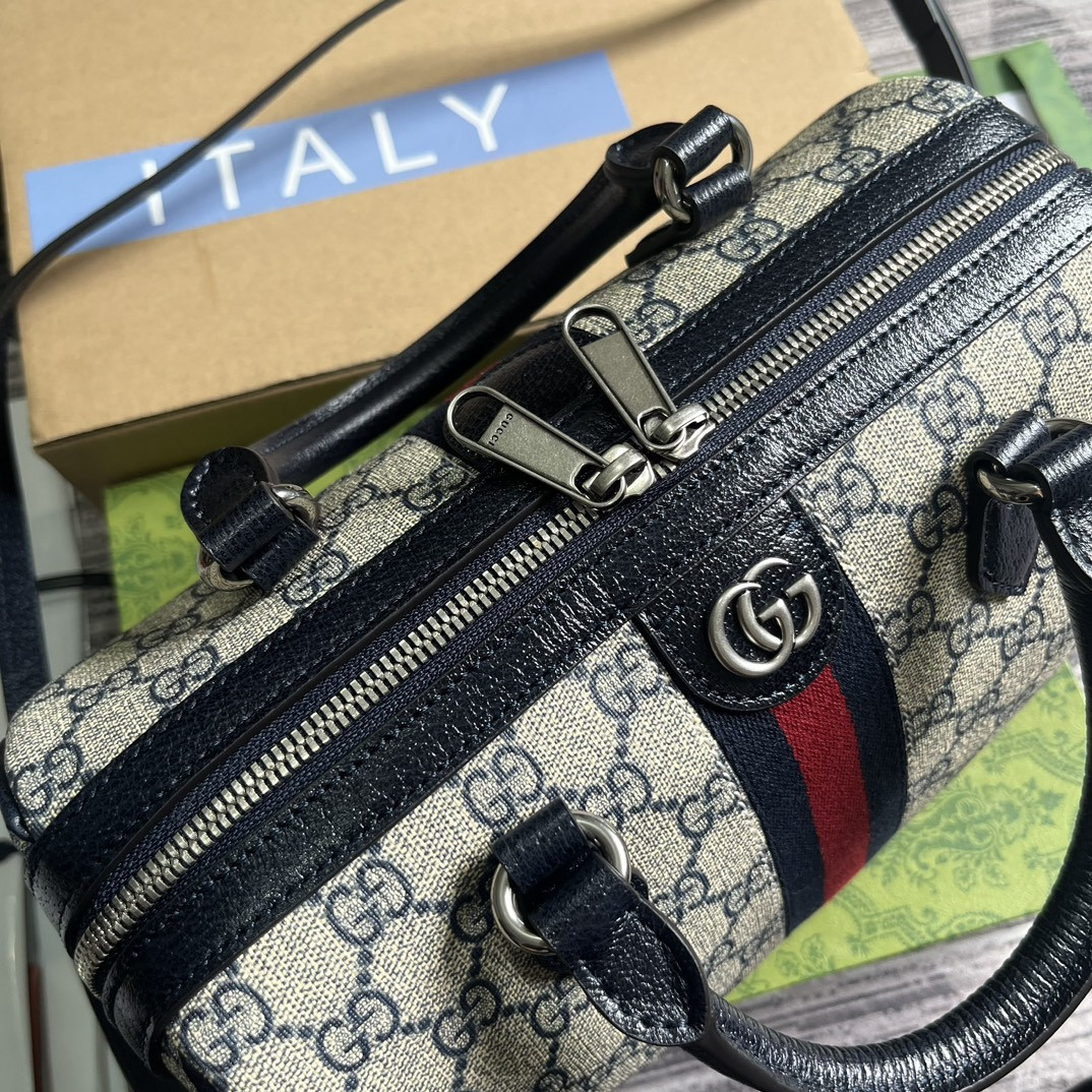 G*u*i OPHIDIA GG MINI TOP HANDLE BAG 8.4"W x 5.5"H x 4.5"D
